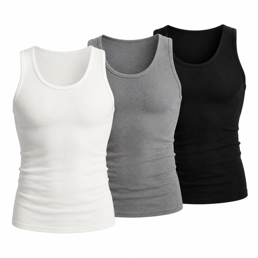 Premium Ultra-Soft Cotton Fitted Tanks (3 Pack/ 6 Pack)